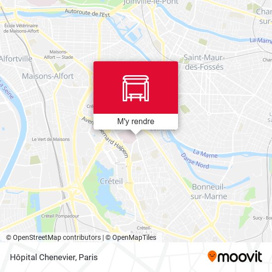 Hôpital Chenevier plan