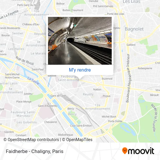 Faidherbe - Chaligny plan