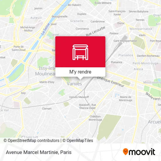 Avenue Marcel Martinie plan