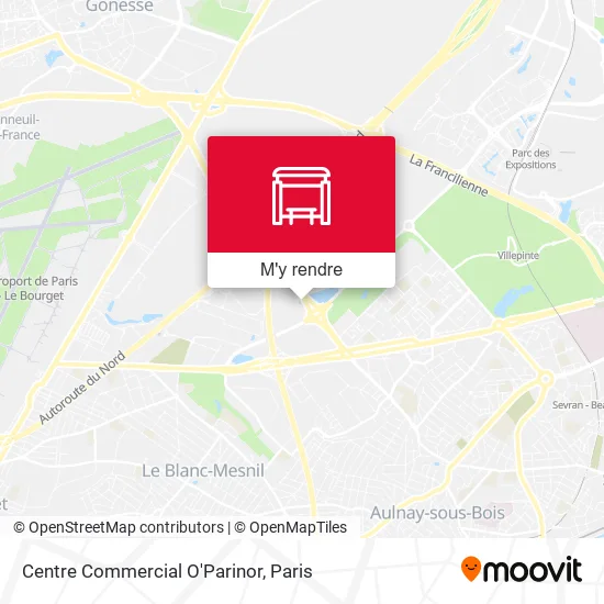 Centre Commercial O'Parinor plan