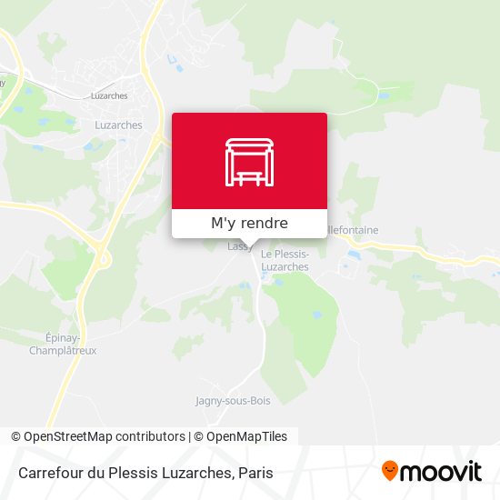 Carrefour du Plessis Luzarches plan