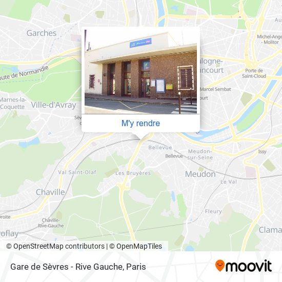 Gare de Sèvres - Rive Gauche plan