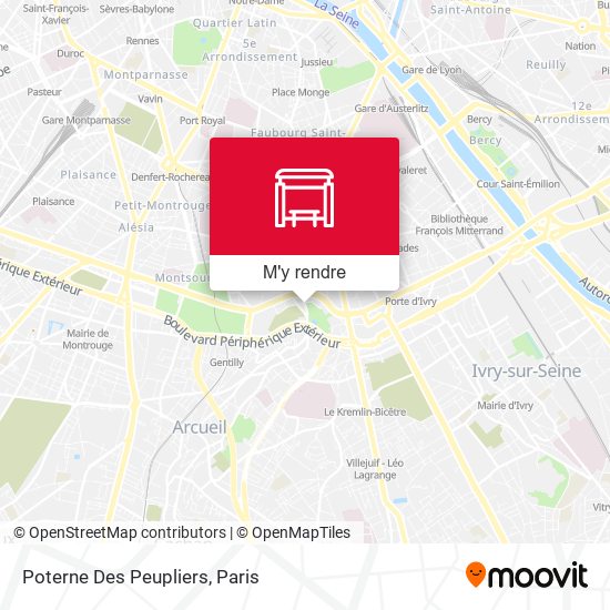 Poterne Des Peupliers plan
