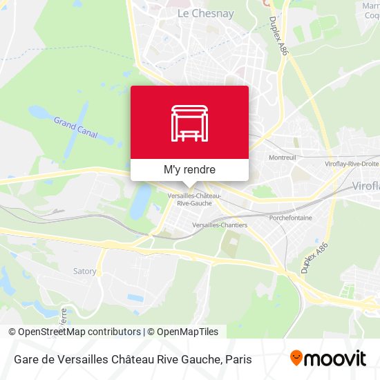 Gare de Versailles Château Rive Gauche plan
