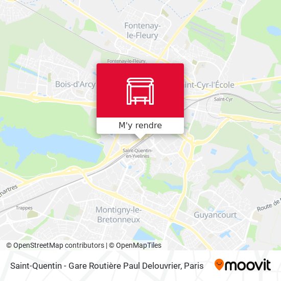Saint-Quentin - Gare Routière Paul Delouvrier plan