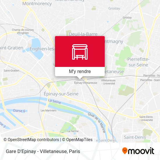Gare D'Epinay - Villetaneuse plan