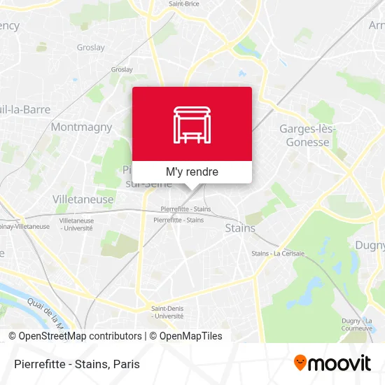 Pierrefitte - Stains plan