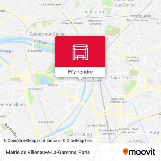 Mairie de Villeneuve-La-Garenne plan