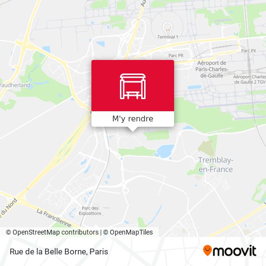 Rue de la Belle Borne plan