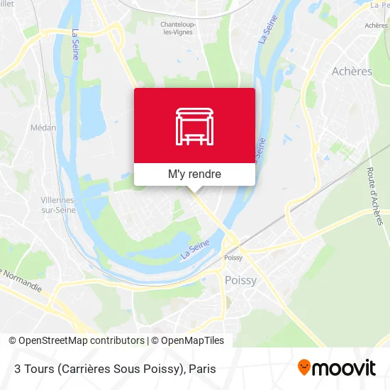 3 Tours (Carrières Sous Poissy) plan