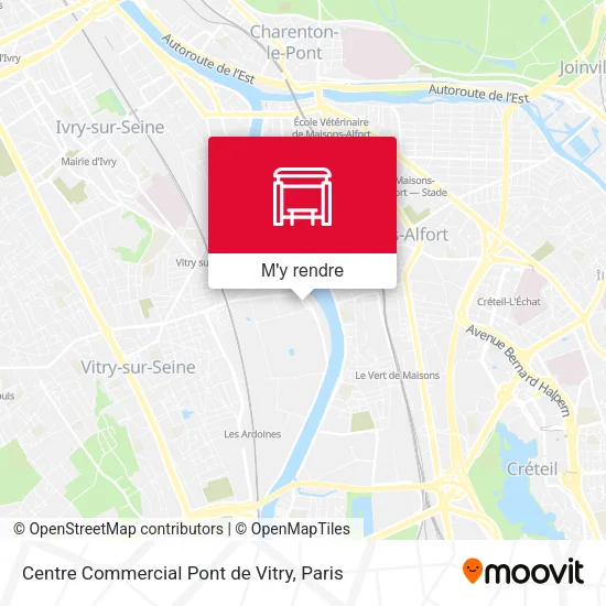 Centre Commercial Pont de Vitry plan