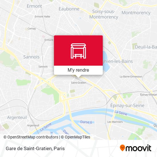 Gare de Saint-Gratien plan