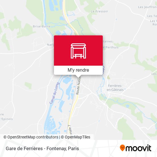 Gare de Ferrières - Fontenay plan