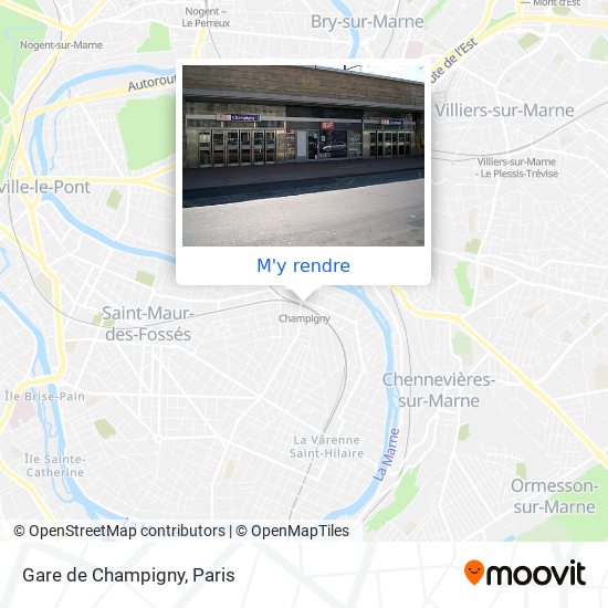 Gare de Champigny plan
