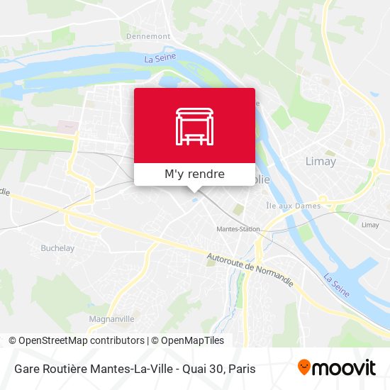 Gare Routière Mantes-La-Ville - Quai 30 plan