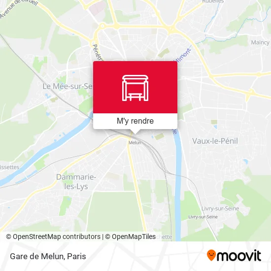 Gare de Melun plan