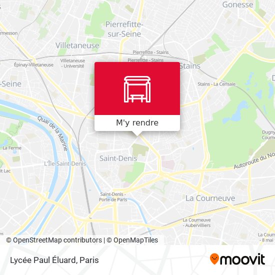 Lycée Paul Éluard plan