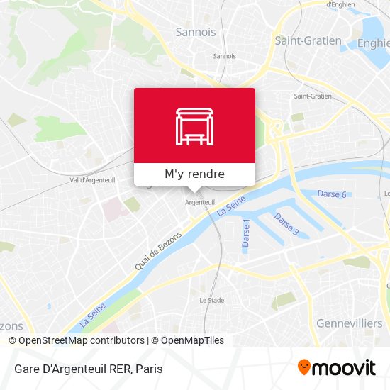 Gare D'Argenteuil RER plan