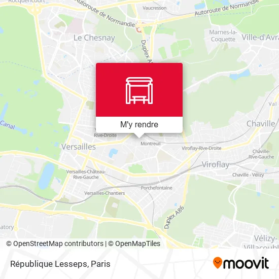 République Lesseps plan