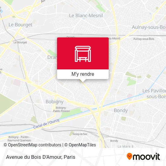 Avenue du Bois D'Amour plan