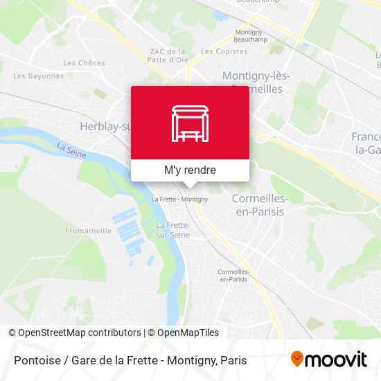 Pontoise / Gare de la Frette - Montigny plan