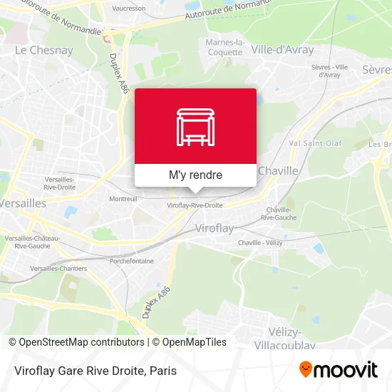 Viroflay Gare Rive Droite plan