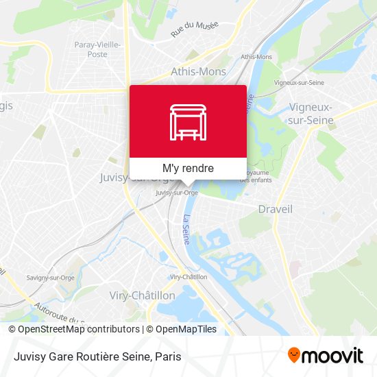 Juvisy Gare Routière Seine plan