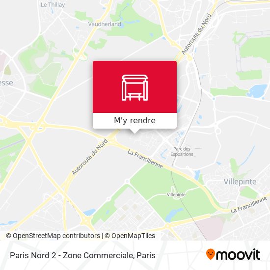 Paris Nord 2 - Zone Commerciale plan