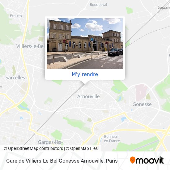 Gare de Villiers-Le-Bel Gonesse Arnouville plan