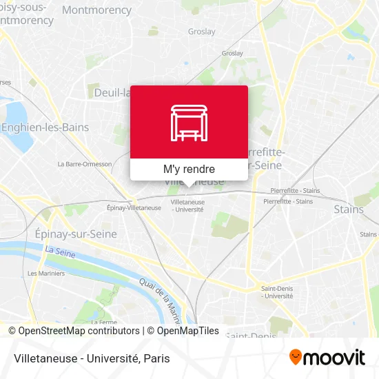 Villetaneuse - Université plan