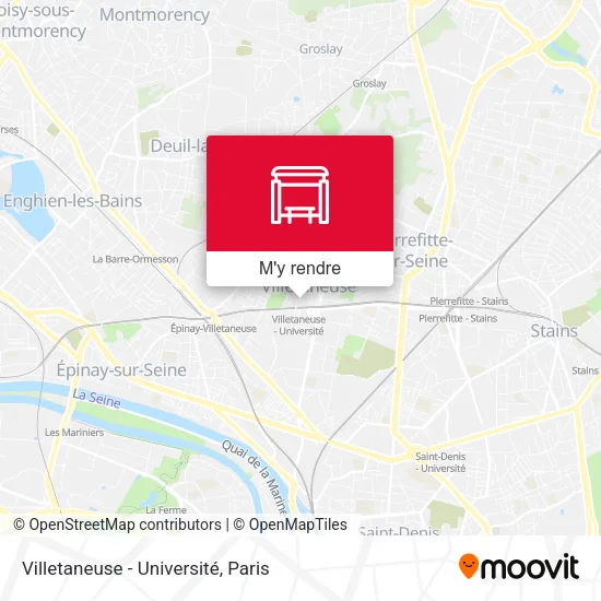 Villetaneuse - Université plan
