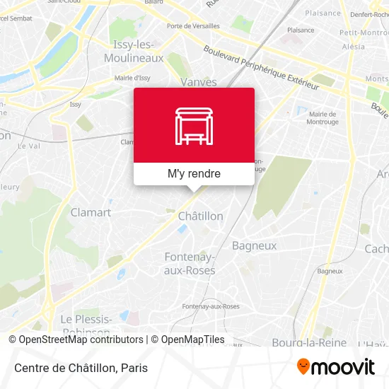 Centre de Châtillon plan