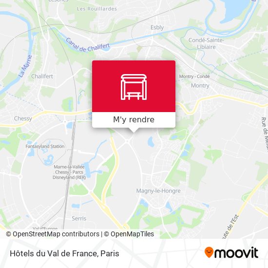 Hôtels du Val de France plan