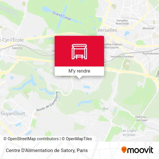 Centre D'Alimentation de Satory plan