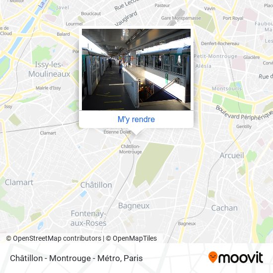 Châtillon - Montrouge - Métro plan