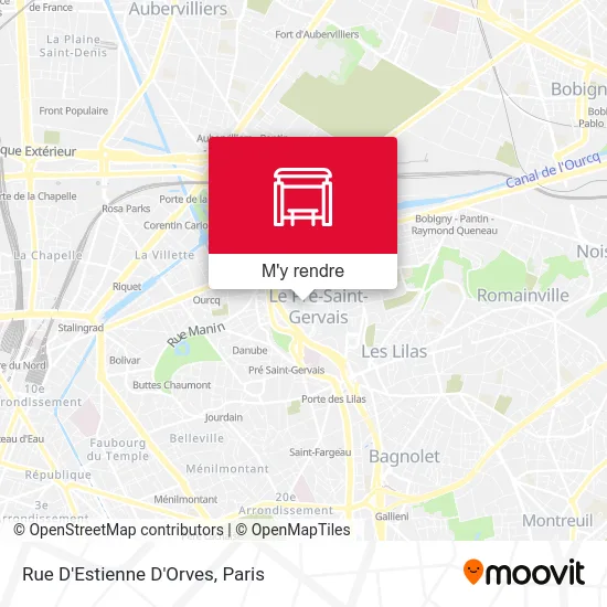 Rue D'Estienne D'Orves plan