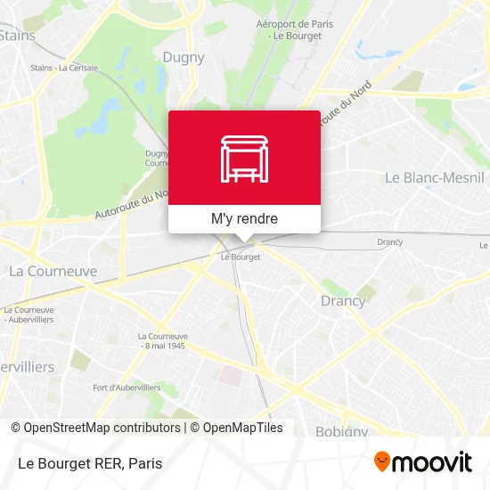 Le Bourget RER plan