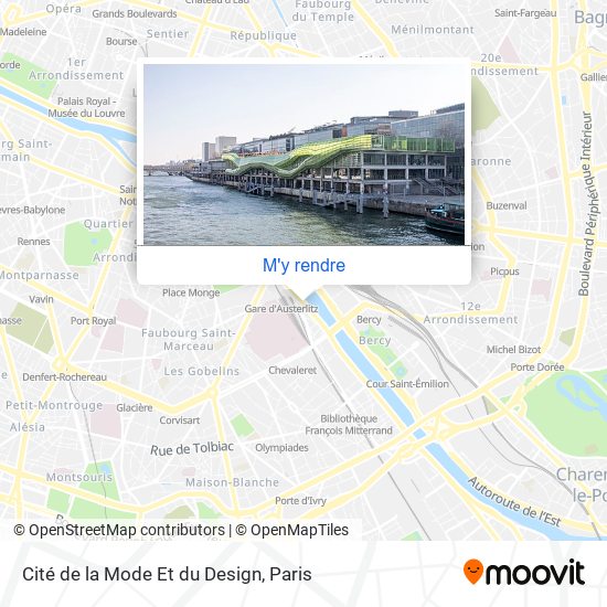 Cité de la Mode Et du Design plan