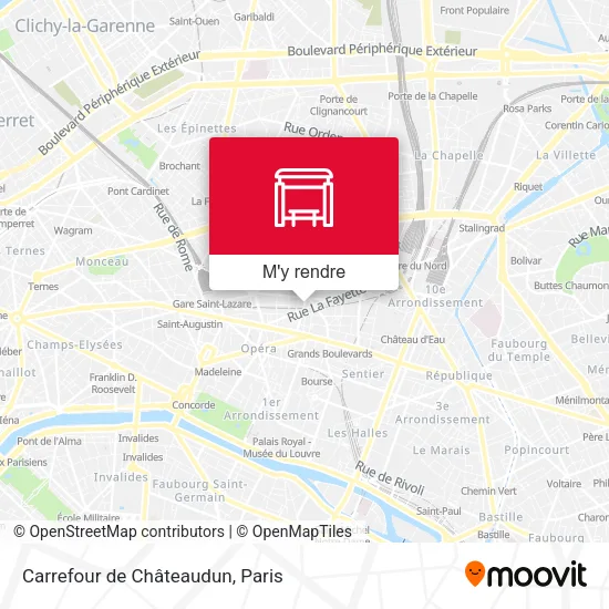 Carrefour de Châteaudun plan