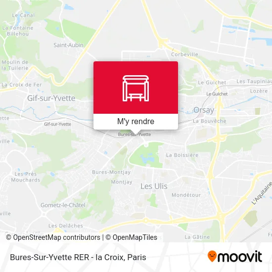 Bures-Sur-Yvette RER - la Croix plan