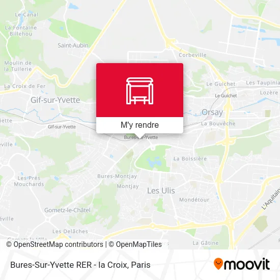 Bures-Sur-Yvette RER - la Croix plan