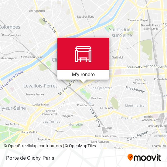 Porte de Clichy plan