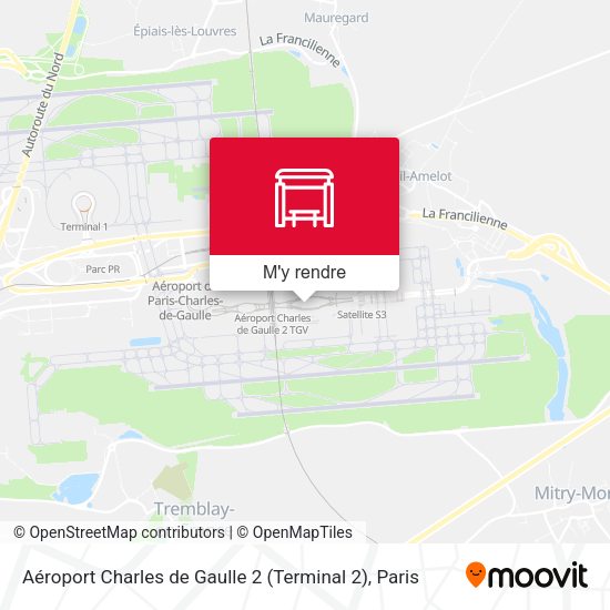 Aéroport Charles de Gaulle 2 (Terminal 2) plan