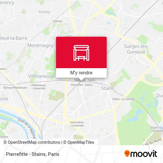 Pierrefitte - Stains plan