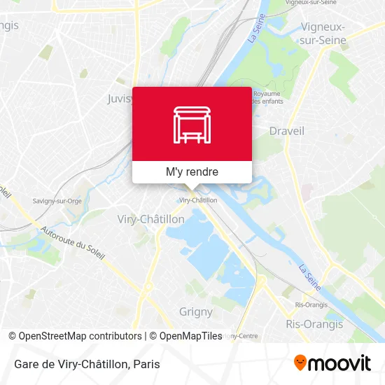 Gare de Viry-Châtillon plan