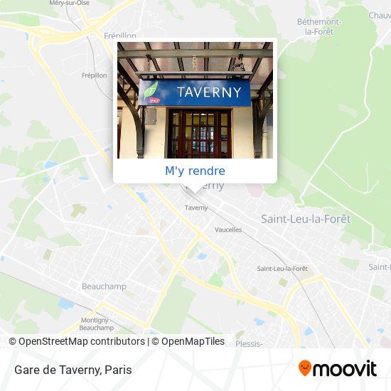 Gare de Taverny plan
