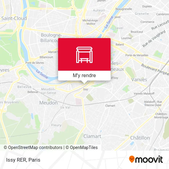 Issy RER plan