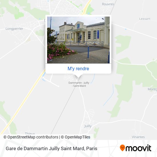 Gare de Dammartin Juilly Saint Mard plan