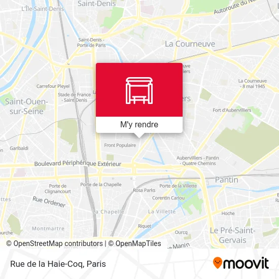 Rue de la Haie-Coq plan