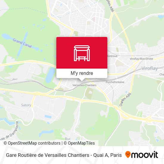 Gare Routière de Versailles Chantiers - Quai A plan